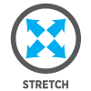 Fabric content provides stretch allowing for a more comfortable fit.