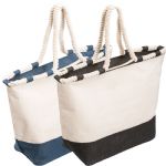  - Zippered Laminated Canvas Tote Bag